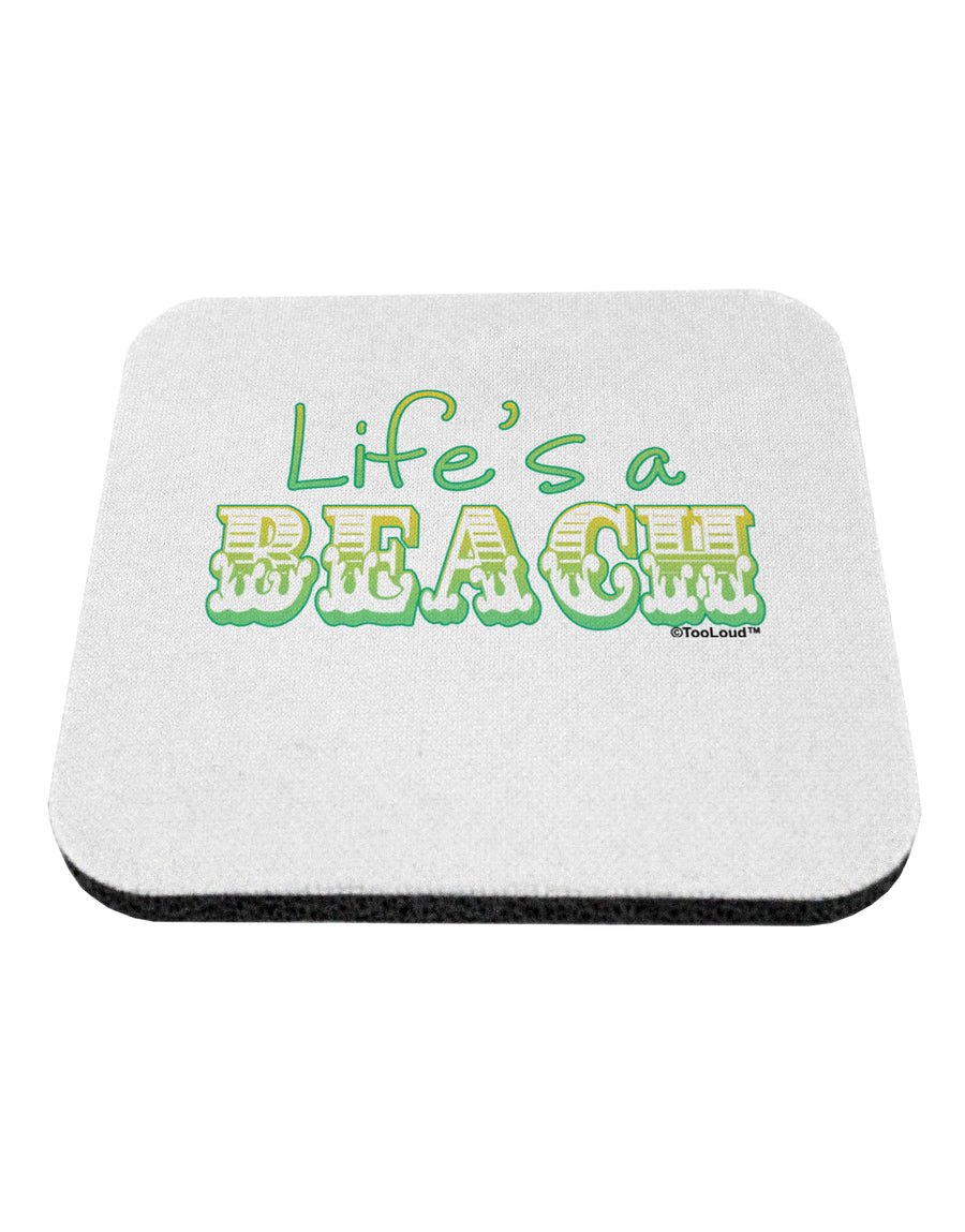 Lifes a Beach Color Coaster by TooLoud-Coasters-TooLoud-White-Davson Sales