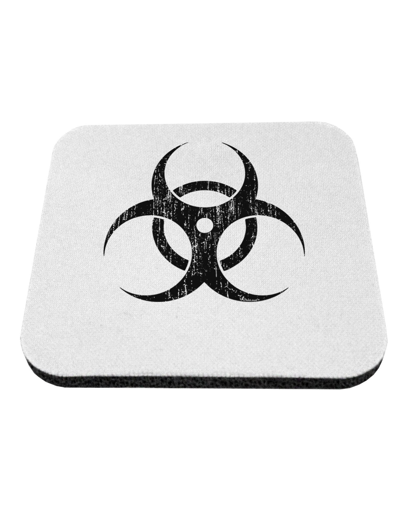 Biohazard Symbol - Vintage Apocalypse Coaster-Coasters-TooLoud-White-Davson Sales