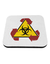 Recycle Biohazard Sign Coaster by TooLoud-Coasters-TooLoud-White-Davson Sales