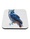 Colorful Great Horned Owl Coaster-Coasters-TooLoud-1-Davson Sales