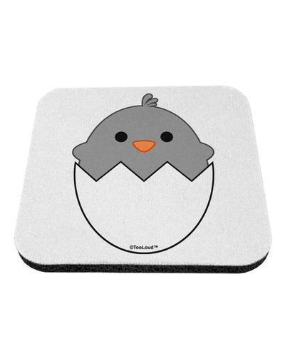 Cute Hatching Chick - Gray Coaster by TooLoud-Coasters-TooLoud-White-Davson Sales