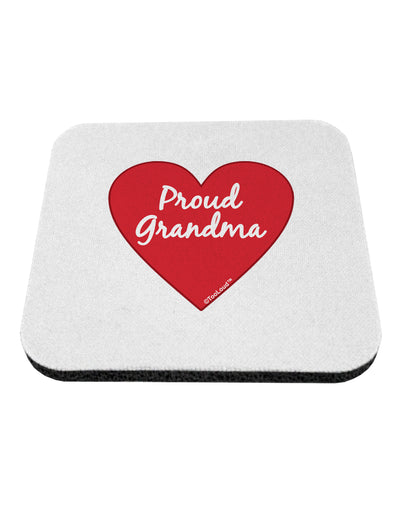 Proud Grandma Heart Coaster by TooLoud-Coasters-TooLoud-White-Davson Sales