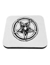 Inverted Pentagram Death Metal Star Coaster-Coasters-TooLoud-White-Davson Sales