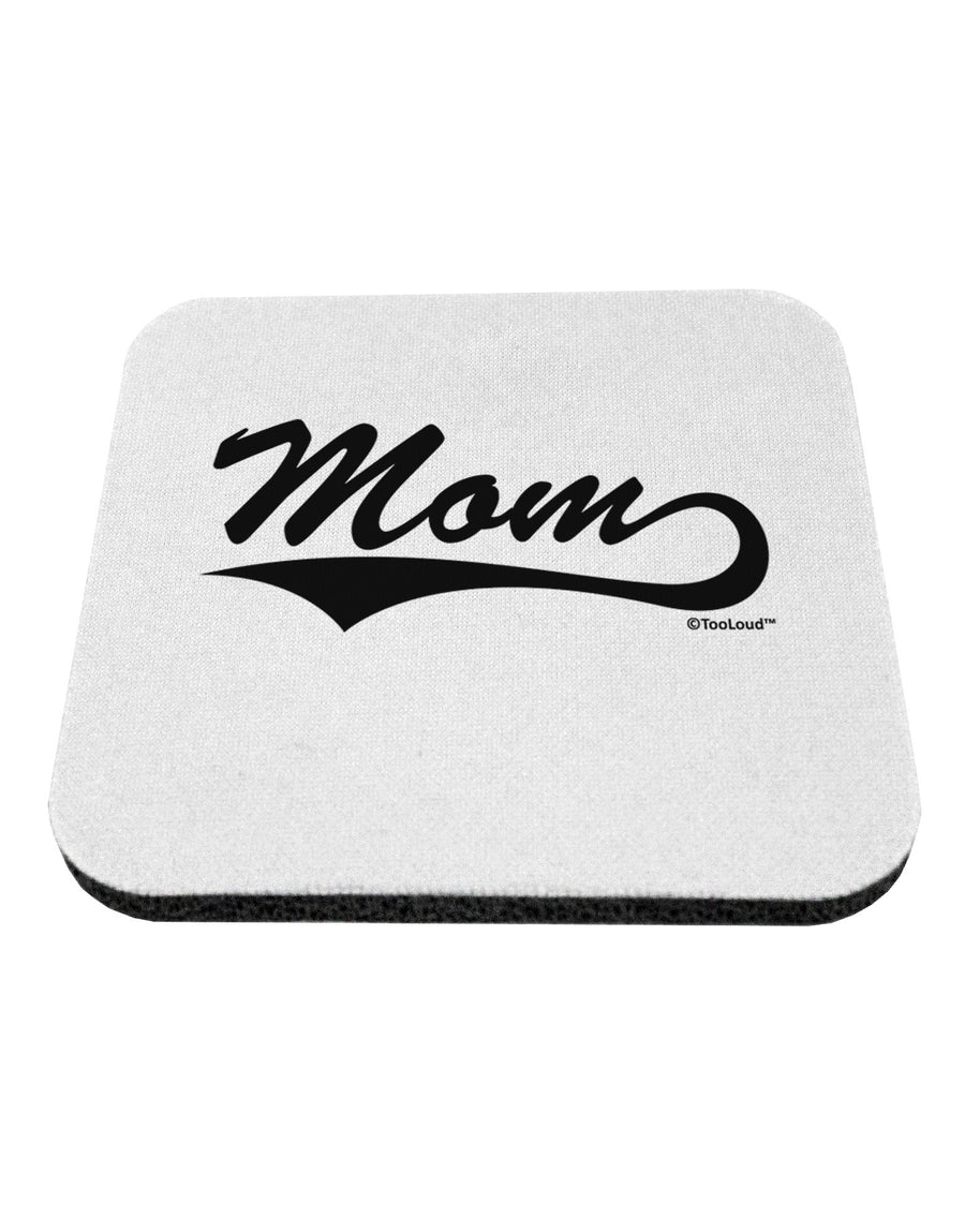 Mom - Sports Tail Script Coaster by TooLoud-Coasters-TooLoud-White-Davson Sales