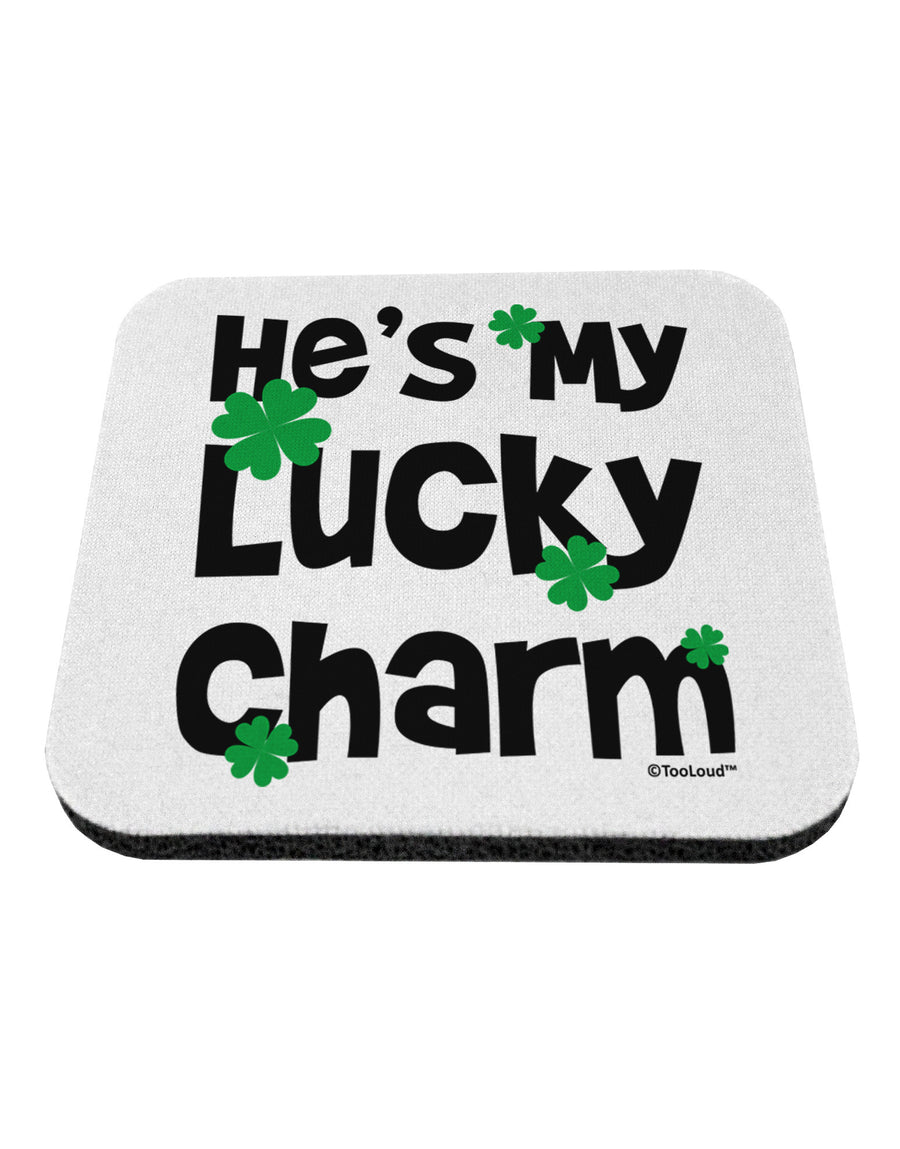 He's My Lucky Charm - Matching Couples Design Coaster by TooLoud-Coasters-TooLoud-White-Davson Sales