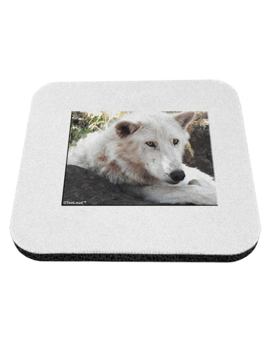 Laying White Wolf Coaster-Coasters-TooLoud-1-Davson Sales