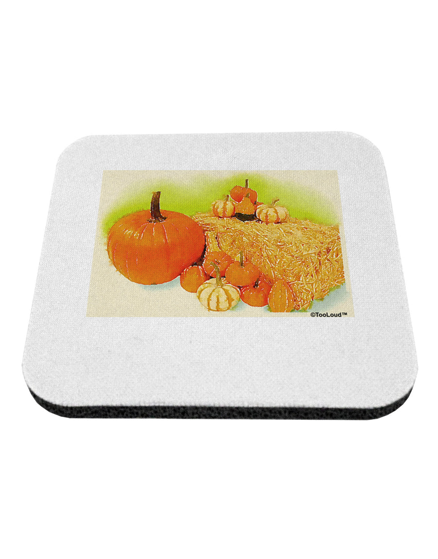 Fall Pumpkin Scene Coaster-Coasters-TooLoud-White-Davson Sales