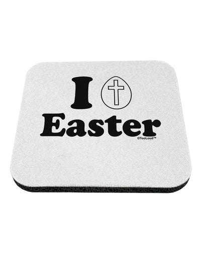 I Egg Cross Easter Design Coaster by TooLoud-Coasters-TooLoud-White-Davson Sales