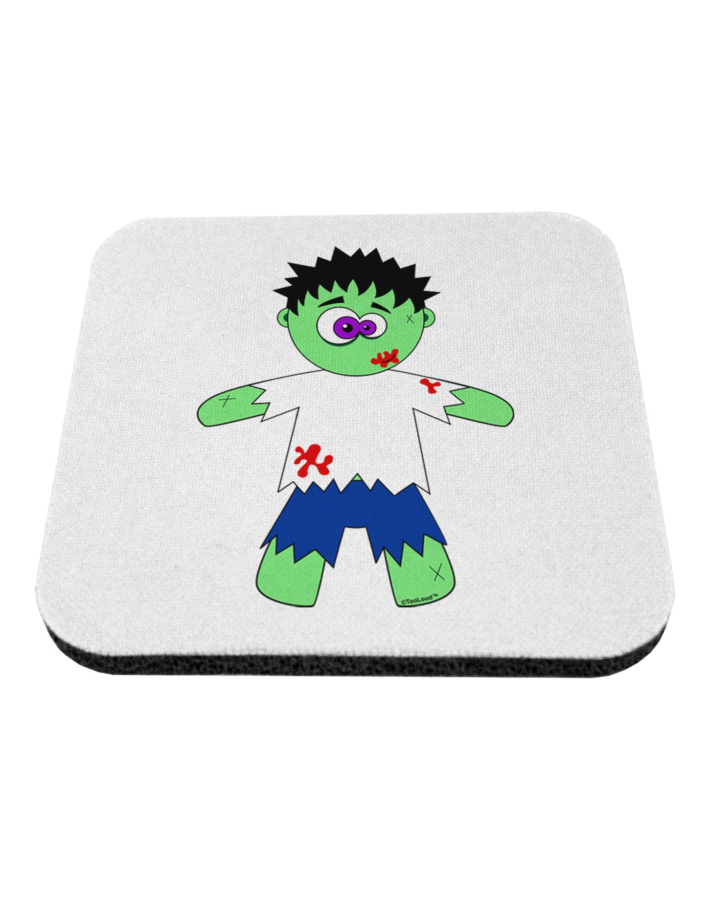 Zombie Boy Halloween Coaster-Coasters-TooLoud-White-Davson Sales