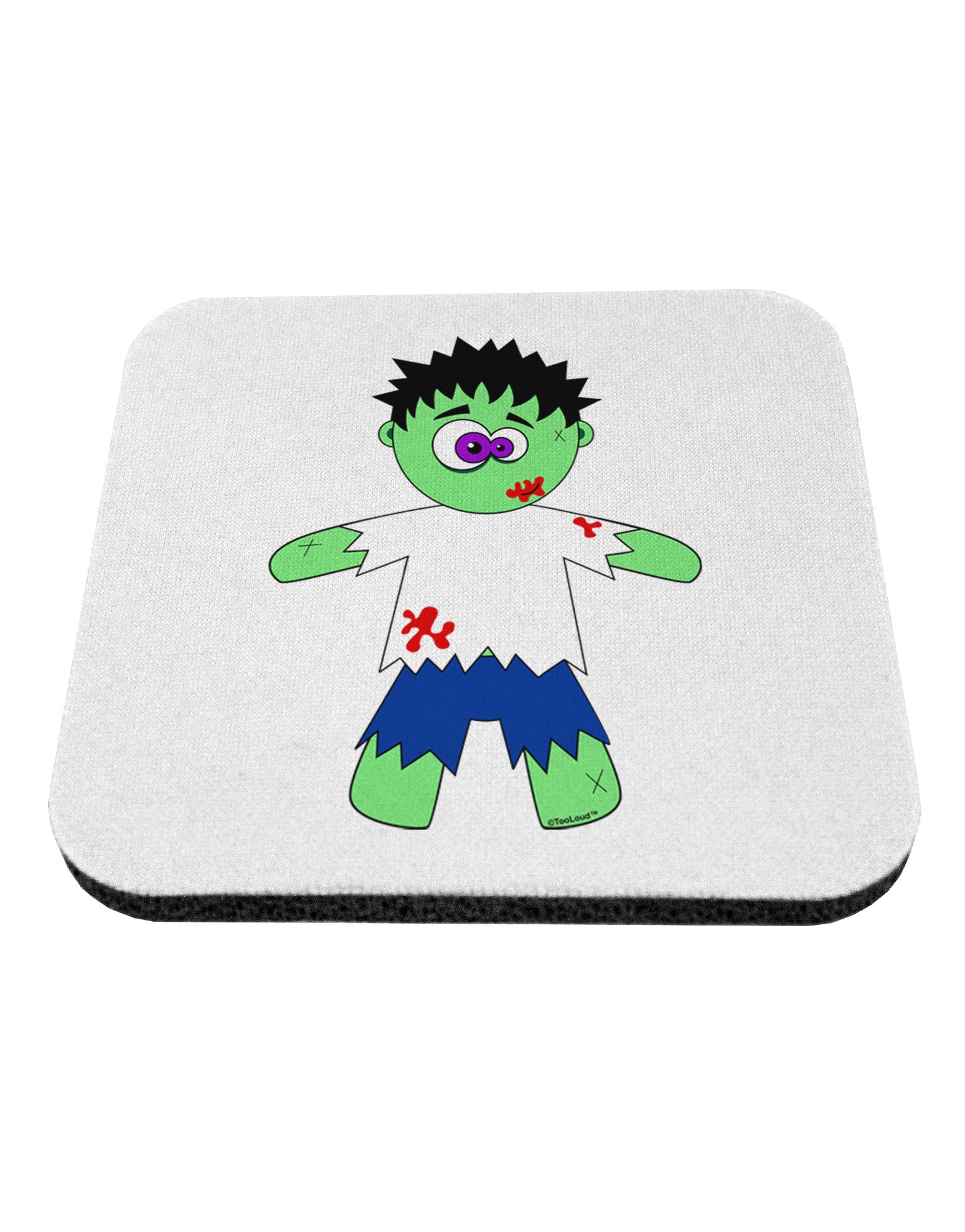 Zombie Boy Halloween Coaster-Coasters-TooLoud-White-Davson Sales