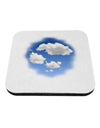 Blue Sky Puffy Clouds Coaster-Coasters-TooLoud-White-Davson Sales