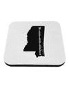 Mississippi - United States Shape Coaster-Coasters-TooLoud-White-Davson Sales