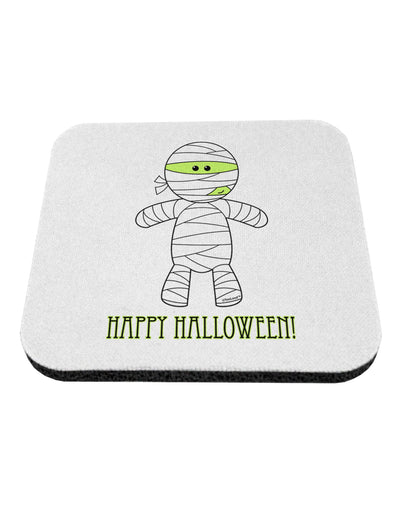 Cute Mummy Happy Halloween Coaster-Coasters-TooLoud-White-Davson Sales