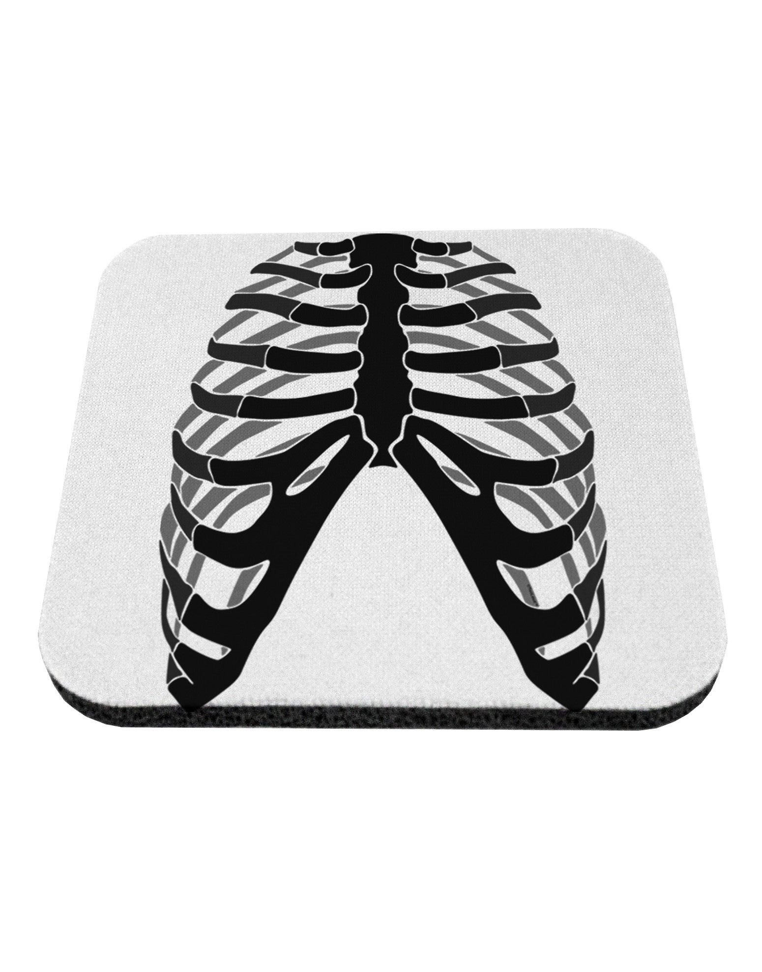 Human Skeleton Bones Ribcage Inverted Coaster-Coasters-TooLoud-White-Davson Sales