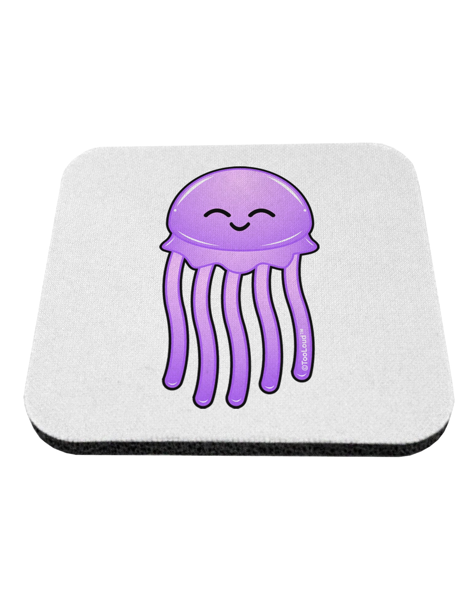 Cute Jellyfish Coaster by TooLoud-Coasters-TooLoud-White-Davson Sales