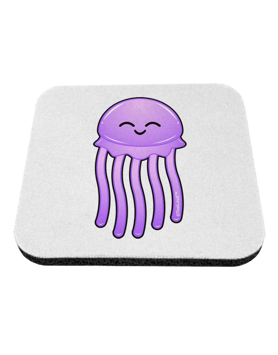 Cute Jellyfish Coaster by TooLoud-Coasters-TooLoud-White-Davson Sales