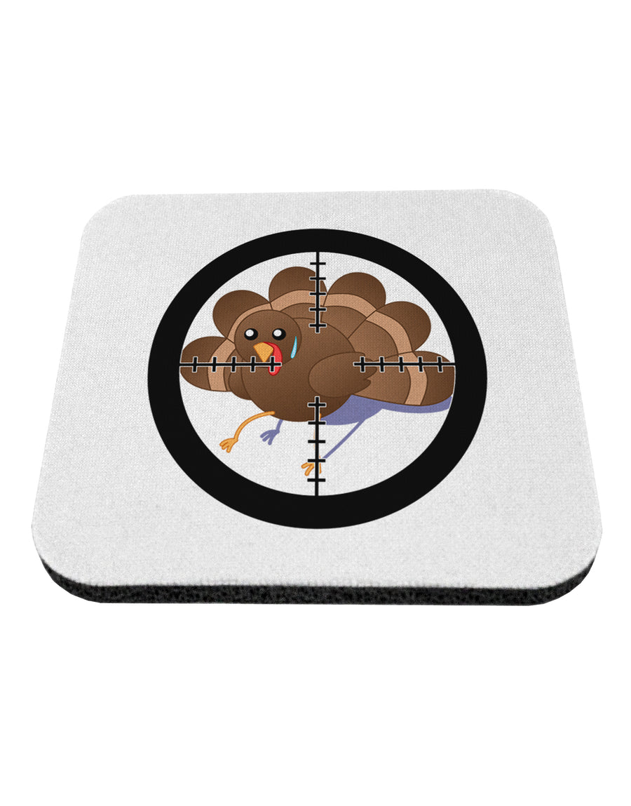 Turkey Trouble - Thanksgiving Funny Coaster-Coasters-TooLoud-White-Davson Sales