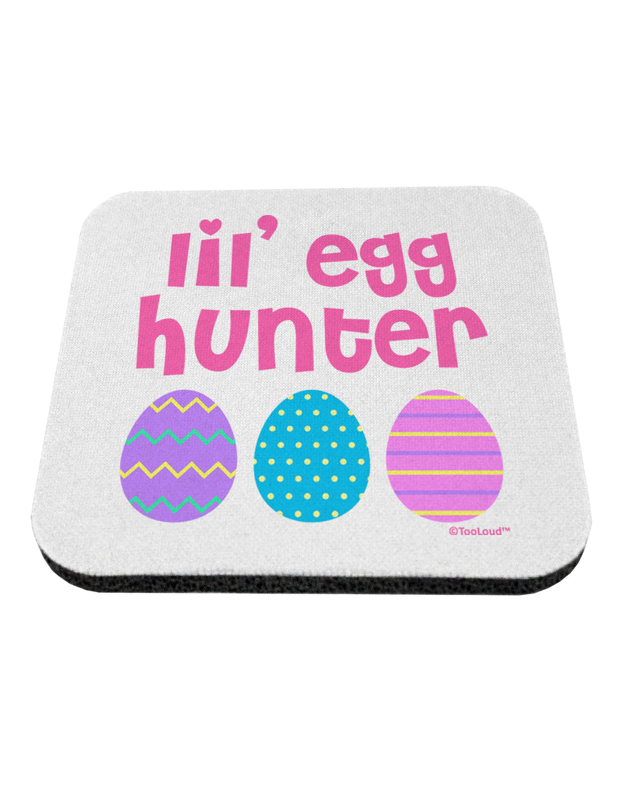 Lil' Egg Hunter - Easter - Pink Coaster by TooLoud-Coasters-TooLoud-White-Davson Sales