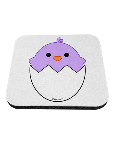 Cute Hatching Chick - Purple Coaster by TooLoud-Coasters-TooLoud-White-Davson Sales