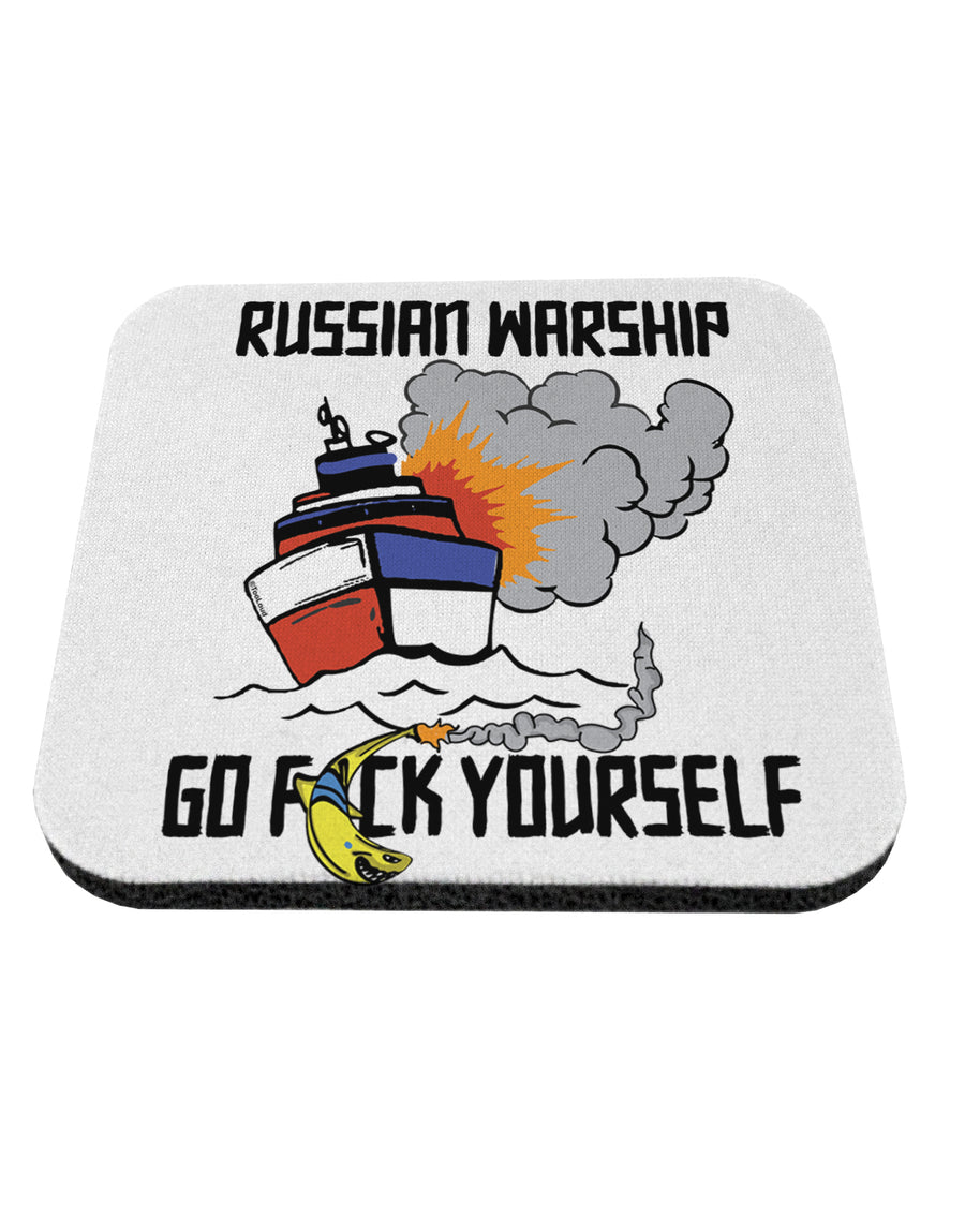 TooLoud Russian Warship go F Yourself Coaster-Coasters-TooLoud-1 Piece-Davson Sales