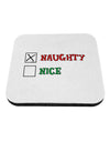 Naughty or Nice Christmas - Naughty Coaster-Coasters-TooLoud-White-Davson Sales