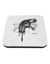 Artistic Ink Style Dinosaur Head Design Coaster by TooLoud-Coasters-TooLoud-White-Davson Sales