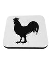 Rooster Silhouette Design Coaster-Coasters-TooLoud-White-Davson Sales