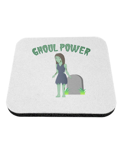 Ghoul Power - Funny Halloween Coaster-Coasters-TooLoud-White-Davson Sales