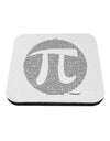 Pi Day Design - Pi Circle Cutout Coaster by TooLoud-Coasters-TooLoud-White-Davson Sales