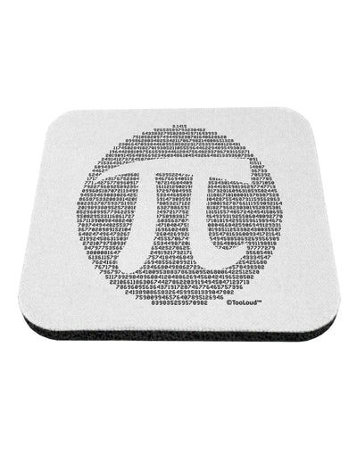 Pi Day Design - Pi Circle Cutout Coaster by TooLoud-Coasters-TooLoud-White-Davson Sales