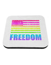 American Pride - Rainbow Flag - Freedom Coaster-Coasters-TooLoud-White-Davson Sales