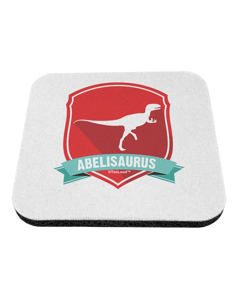 Jurassic Abelisaurus Dinosaur Design Coaster by TooLoud-Coasters-TooLoud-White-Davson Sales