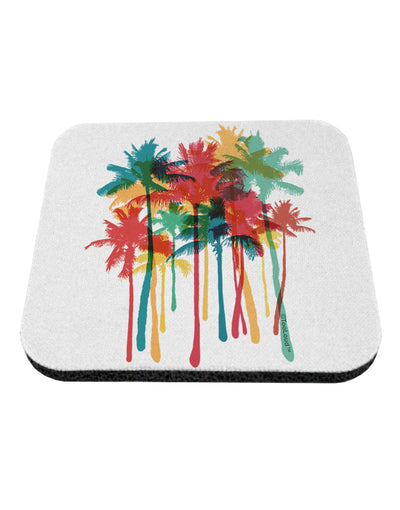 Paint Splash Palm Trees Coaster-Coasters-TooLoud-1-Davson Sales