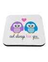 Owl Always Love You Coaster by TooLoud-Coasters-TooLoud-White-Davson Sales