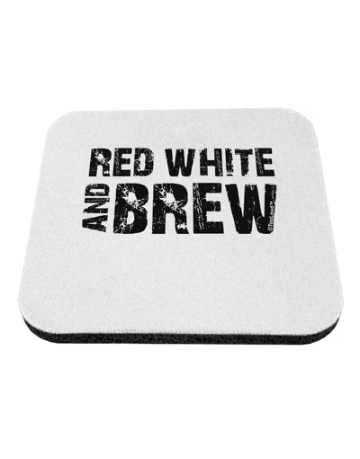 Red White and Brew Coaster by TooLoud-Coasters-TooLoud-White-Davson Sales