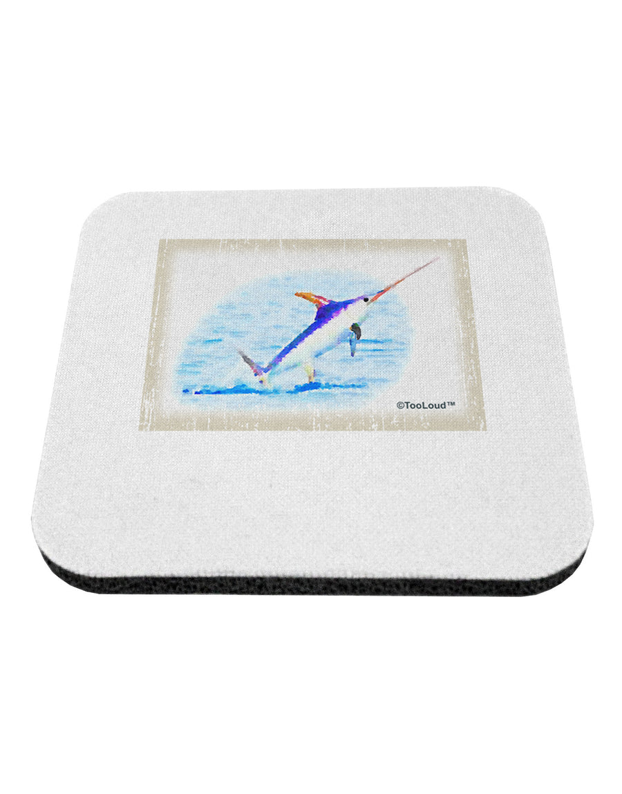 Swordfish Watercolor Coaster-Coasters-TooLoud-1-Davson Sales