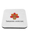 Thanksgiving Cooking Team - Turkey Coaster by TooLoud-Coasters-TooLoud-White-Davson Sales