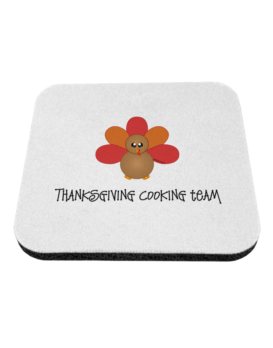 Thanksgiving Cooking Team - Turkey Coaster by TooLoud-Coasters-TooLoud-White-Davson Sales
