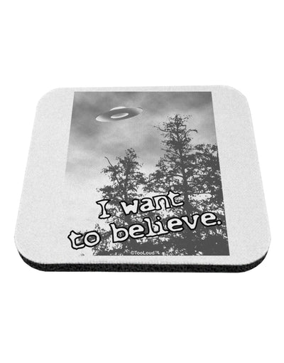 I Want to Believe - UFO Coaster by TooLoud-Coasters-TooLoud-White-Davson Sales