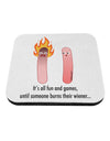 It's All Fun and Games - Wiener Coaster by TooLoud-Coasters-TooLoud-White-Davson Sales