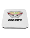 Miso Soupy - Cute Miso Soup Bowl Coaster by TooLoud-Coasters-TooLoud-White-Davson Sales