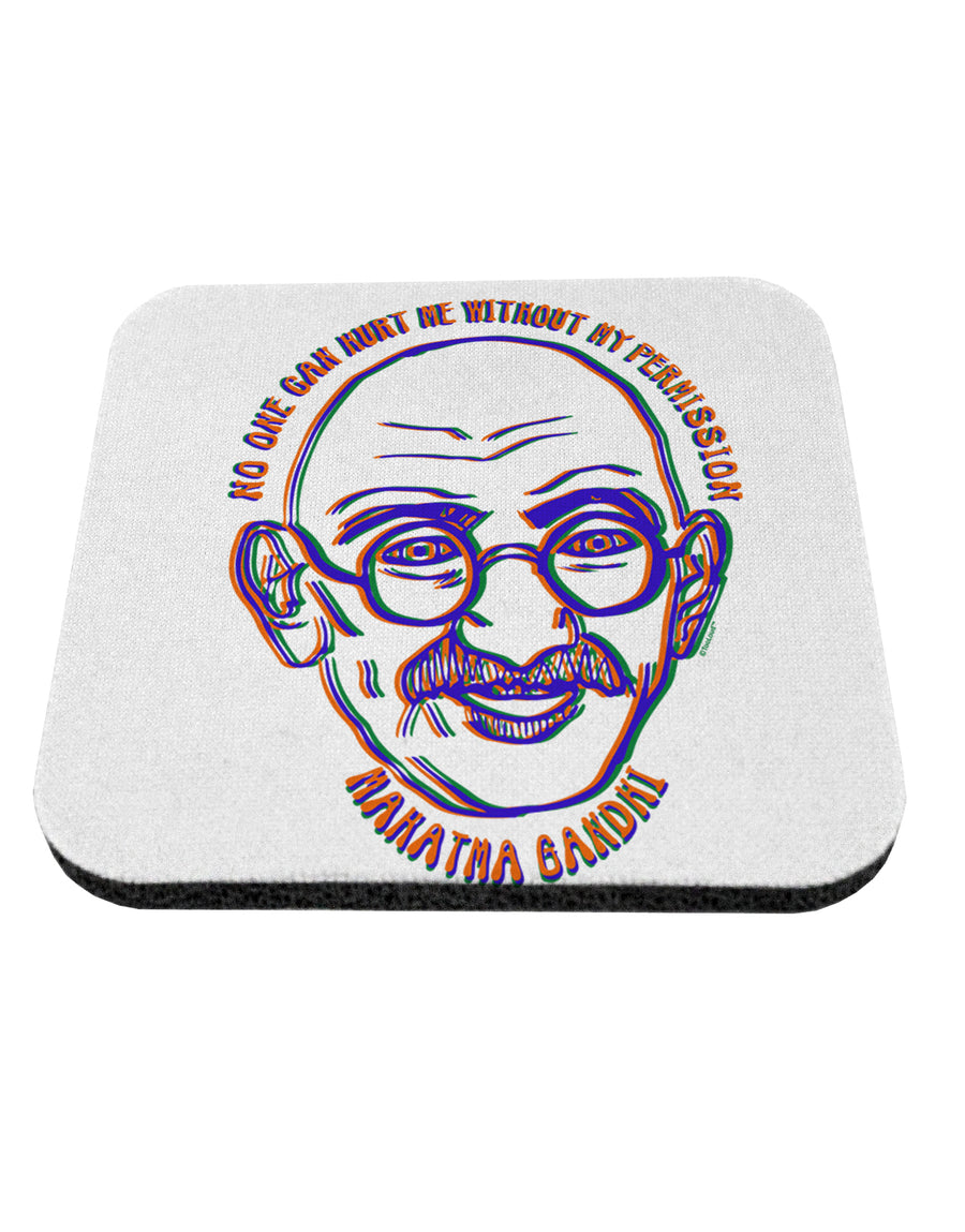 TooLoud No one can hurt me without my permission Ghandi Coaster-Coasters-TooLoud-1 Piece-Davson Sales