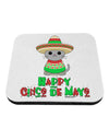 Happy Cinco de Mayo Cat Coaster by TooLoud-Coasters-TooLoud-White-Davson Sales