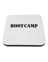Bootcamp Military Text Coaster-Coasters-TooLoud-White-Davson Sales