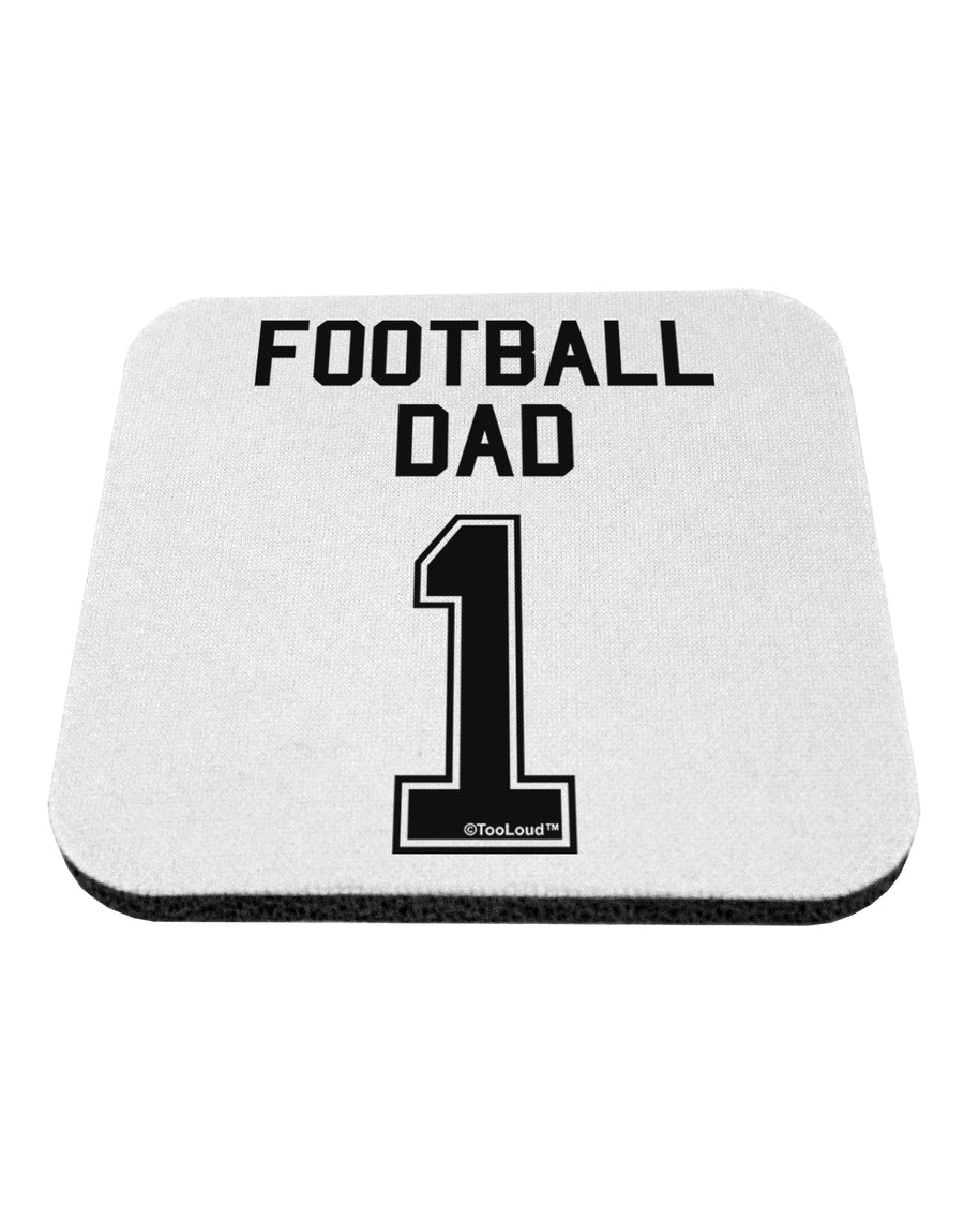 Football Dad Jersey Coaster by TooLoud-Coasters-TooLoud-White-Davson Sales