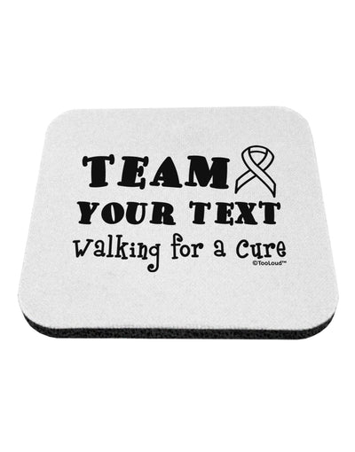 Personalized Team -Name- Walking for a Cure Coaster-Coasters-TooLoud-White-Davson Sales