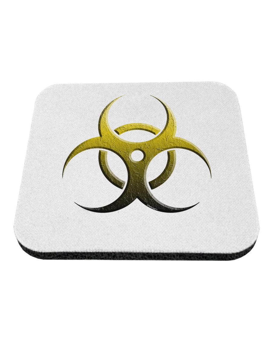 Biohazard Symbol Yellow Stone Apocalypse Coaster-Coasters-TooLoud-White-Davson Sales