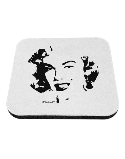 Marilyn Cutout Design Coaster by TooLoud-Coasters-TooLoud-White-Davson Sales