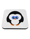 Cute Penguin Christmas Coaster-Coasters-TooLoud-White-Davson Sales