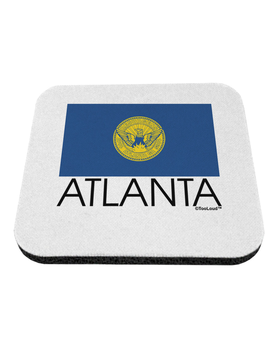 Atlanta Georgia Flag Text Coaster by TooLoud-Coasters-TooLoud-1-Davson Sales
